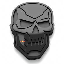 Skull Terminator Stijl 3D Spatscherm Badge Achterklep Embleem_2