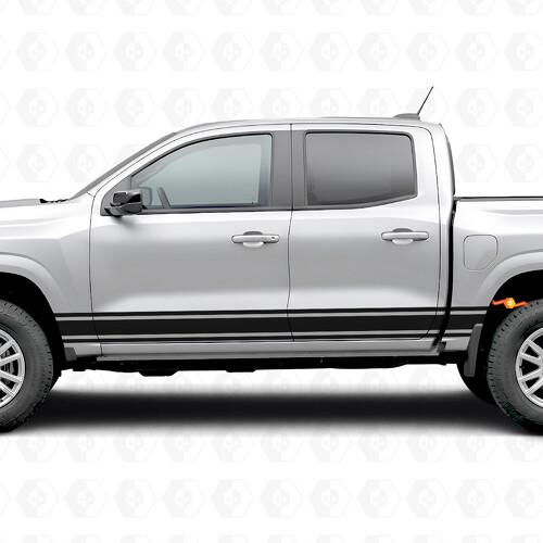 Slanke Accent Deur- & Zijvinylstriping voor Chevrolet Colorado 3e Generatie 2023-2026