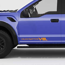 VelociRaptor V8 Zijdeuren Achterklep pickup decal sticker voor Ford f150 3
