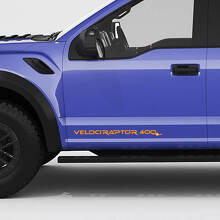 VelociRaptor V8 400 zijportieren achterklep pickup decal sticker voor Ford f150 3