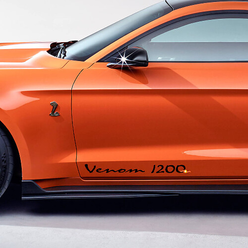 Venom 1200 Vinyl Deurstickers voor Musclecar GT500
