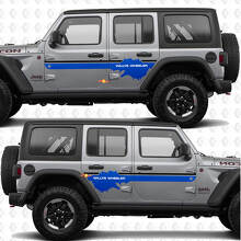 Aangepaste tekst vinyl decal sticker voor zijdeuren passend voor Jeep Wrangler Jeep-Wrangler Willys Wheeler 3