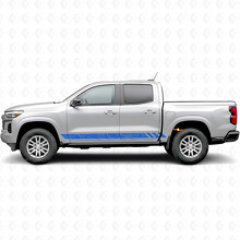 Topografische band deursierstrip & dorpel vinyl strepen voor Chevrolet Colorado 3e generatie 2023-2026_5