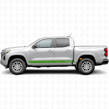 Topografische band deursierstrip & dorpel vinyl strepen voor Chevrolet Colorado 3e generatie 2023-2026_6