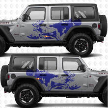 Moose Splash Run Zijdeuren Vinyl decal sticker passend voor Jeep Wrangler 3