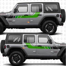 4x4 Retro Zijdeur Strepen Vinyl Decal Kit voor Jeep Wrangler_2