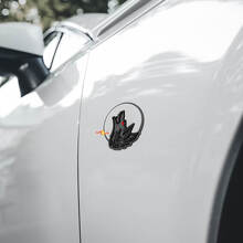 Wolf Moon spatbord badges achterklep embleem 3D badge 2