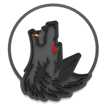 Wolf Moon spatbord badges achterklep embleem 3D badge 4