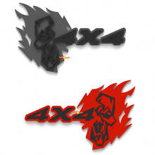 Flame Skull 4x4 spatbordemblemen achterklepembleem 3D embleem 4