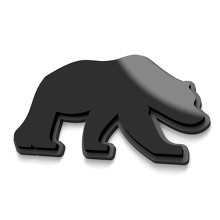 Bear spatbord badges achterklep embleem 3D badge 2
