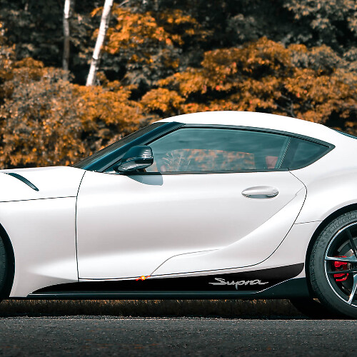 Zijschermstrip Vinylstickers voor Toyota Supra MKV A90 A91