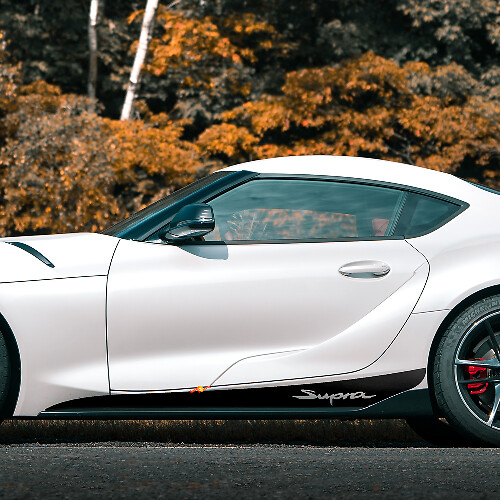 Zijkuipstrip Zijgrafieken Decals Stickers voor Toyota Supra MKV A90 A91