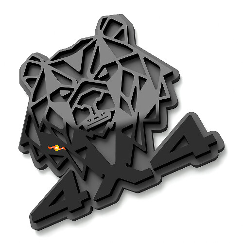 Beer 4x4 spatbord badges achterklep embleem 3D badge