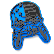 Mech Skull Spatbordemblemen Achterklep Embleem 3D Embleem 5