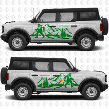 Bigfoot OffRoad Mountain zijdeuren racestrepen stickers voor Ford Bronco 2