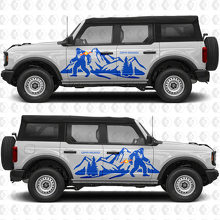 Bigfoot OffRoad Mountain zijdeuren racestrepen stickers voor Ford Bronco 3