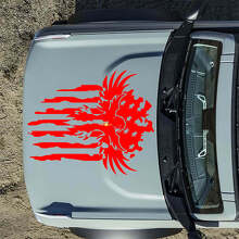 Vinylsticker Amerikaanse vlag adelaar motorkap voor Musclecar horse_2