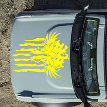 Vinylsticker Amerikaanse vlag adelaar motorkap voor Musclecar horse_3