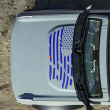 Motorkap Amerikaanse VS vlag vernietigde decals stickers voor Musclecar horse 2