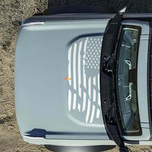 Motorkap Amerikaanse VS vlag vernietigde decals stickers voor Musclecar horse 4