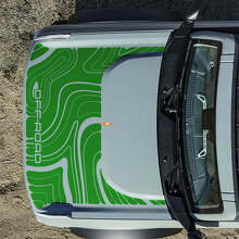 Topografische Offroad Motorkap Vinyl Decal Sticker Grafieken 2 voor Musclecar horse 6