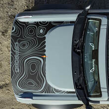 Motorkap Topografische Offroad Stickers voor Ford Bronco 2 2