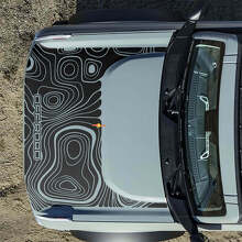 Motorkap Topografische Offroad Stickers voor Musclecar horse 2 2