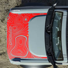Motorkap Topografische Offroad Stickers voor Ford Bronco 2 3