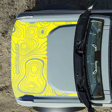 Motorkap Topografische Offroad Stickers voor Ford Bronco 2 4