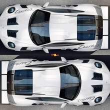 Turbo S Stijl Voor- en Achterspatbord Kwartaals Paneel Vinyl Decal Kit voor Porsche 911_2