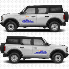 4x4 Off Road Zijkant Deur Graphics Stickers voor Ford Bronco 2