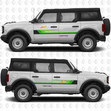Classic Retro Racing Strepen Deur Vinyl Decals Stickers voor Ford Bronco Heritage 2