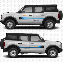 Classic Retro Racing Strepen Deur Vinyl Decals Stickers voor Ford Bronco Heritage 3
