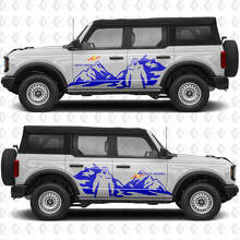 Yeti Off Road Mountains Side Doors Graphics Vinyl Decal Sticker passend voor Ford Bronco 2