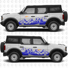 Bergzijde Deuren Grafische Vinyl Decal Sticker passend voor Ford Bronco 2