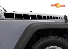 2007-2015 Jeep Wrangler Side Spear Strobe Vinyl Graphic Stripe Package stickers stickers 2