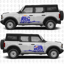 Rock Crawler Mountains Zijdeuren Graphics Vinyl Decal Sticker 3 past op Ford Bronco 2
