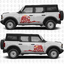 Rock Crawler Mountains Zijdeuren Graphics Vinyl Decal Sticker 3 past op Ford Bronco 3
