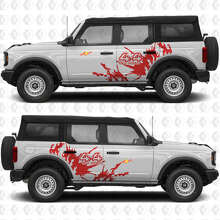 4x4 Off Road modderspat zij Vinyl Decal Kit voor Musclecar paard_3