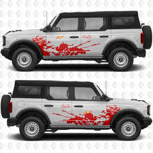 4x4 Off Road Spatbord Zijdeuren Vinyl Decal Sticker Graphics 2 voor Ford Bronco 3