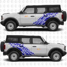 4x4 Off Road Splash Zijdeuren Vinyl Decal Sticker Graphics 3 voor Ford Bronco 2