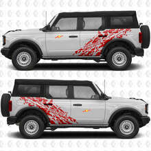 4x4 Off Road Splash Zijdeuren Vinyl Decal Sticker Graphics 3 voor Ford Bronco 3