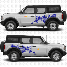 Militaire Ster Splash Zijdeuren Grafische Vinyl Decal Sticker geschikt voor Ford Bronco 2