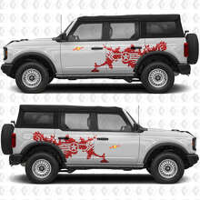 Military Star Splash Side Vinyl Decal Sticker Graphics voor Musclecar horse 3