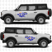 Military Star Splash zijkantdeuren graphics vinyl decal sticker 2 past op Ford Bronco 2