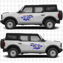 Military Star Splash zijkantdeuren graphics vinyl decal sticker 2 past op Ford Bronco 2