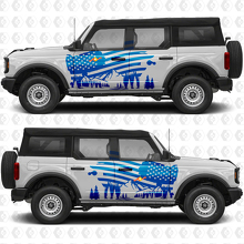 US USA Vlag Bergen Zijdeuren Grafieken Vinyl Decal Sticker passend voor Ford Bronco 2