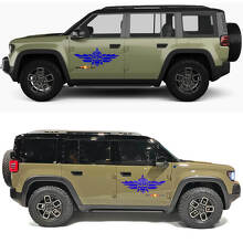 Military Star Punisher Skull Zijdeuren Vinyl Decal Sticker voor Jeep Recon 2