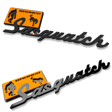 Sasquatch spatbordbadges Tailgate-embleem 3D-badge voor Ford Bronco 2