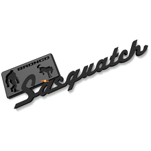 Sasquatch spatbordbadges Tailgate-embleem 3D-badge voor Ford Bronco 4
